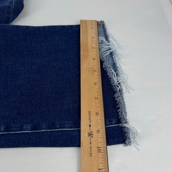 Lovervet By Vervet MID RISE RAW STEP HEM CROP FLARE Women's Jeans LV1147-P 18W - Picture 12 of 14